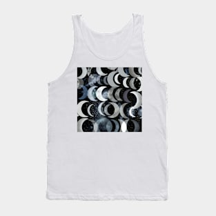 crescent moon  pattern Tank Top